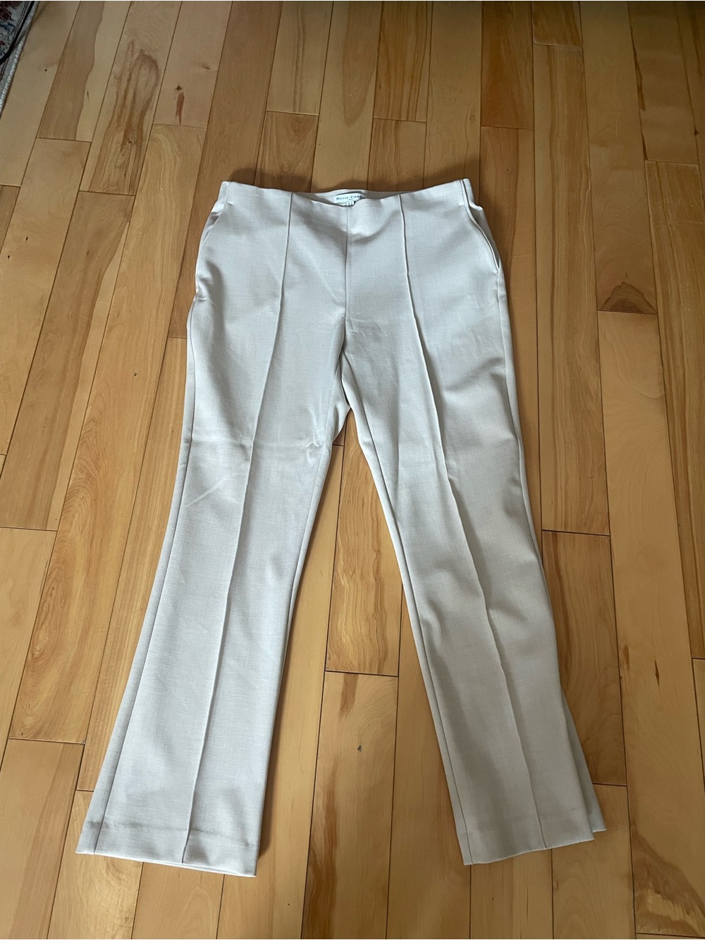 Women's Cream Boot Cut Dress Pants